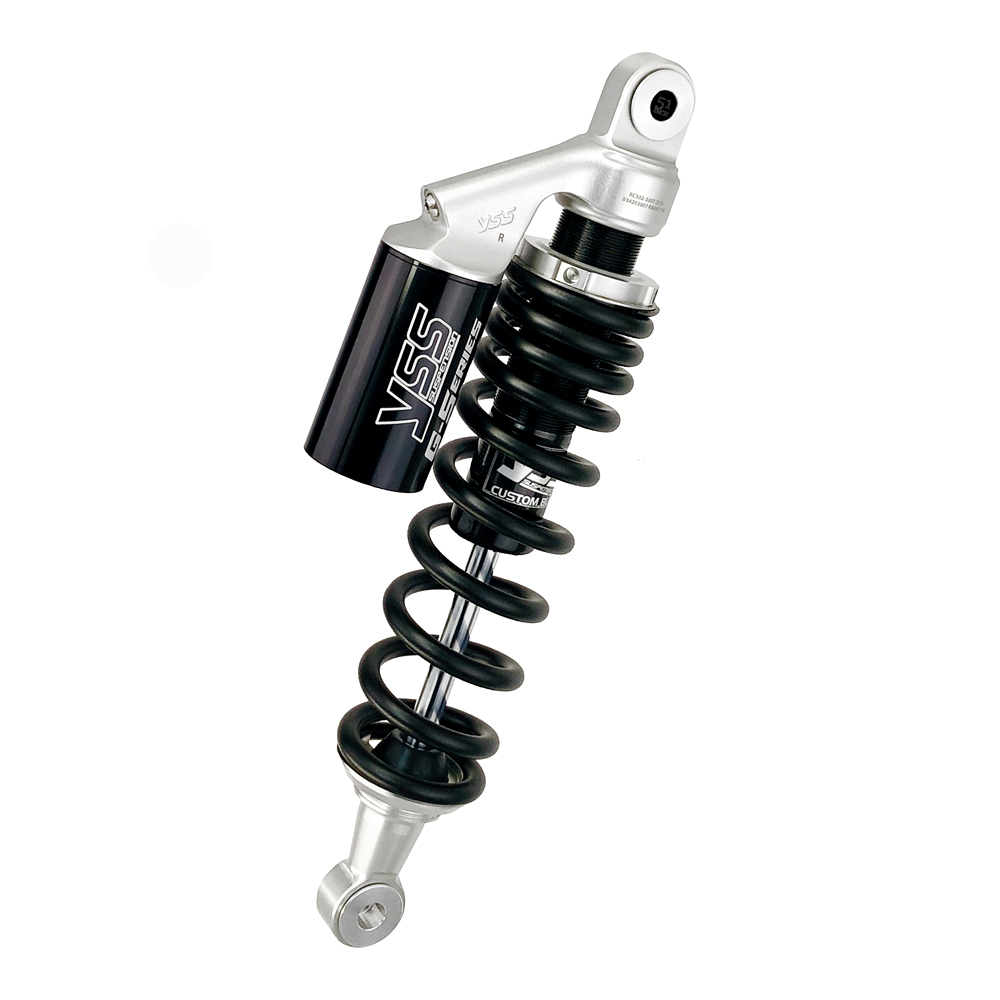 Dapper Motor — YSS MC302-385T-CB Mono Schokdemper — BMW K100 RS 16V — 385mm Black/Black